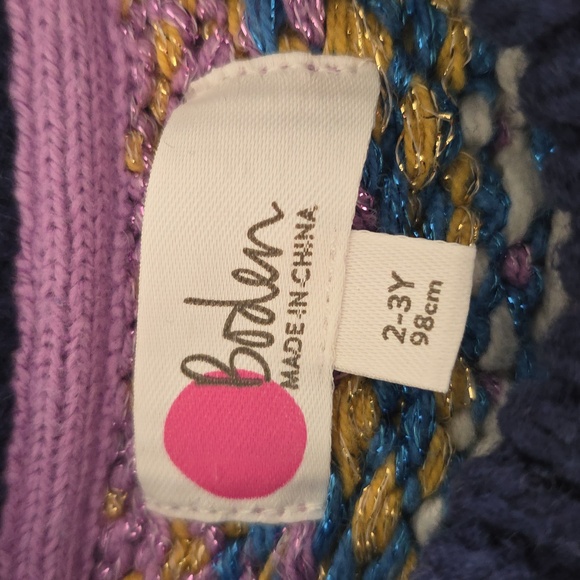 Boden Winter Sweater Girls 3t - Picture 5 of 5